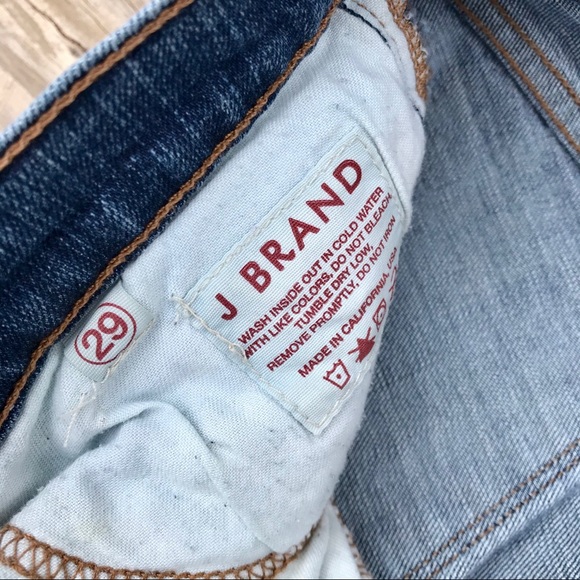 J Brand Skinny Leg Jasper Wash Blue Jeans Size 29 Denim Pants Cotton Blend - Picture 6 of 8